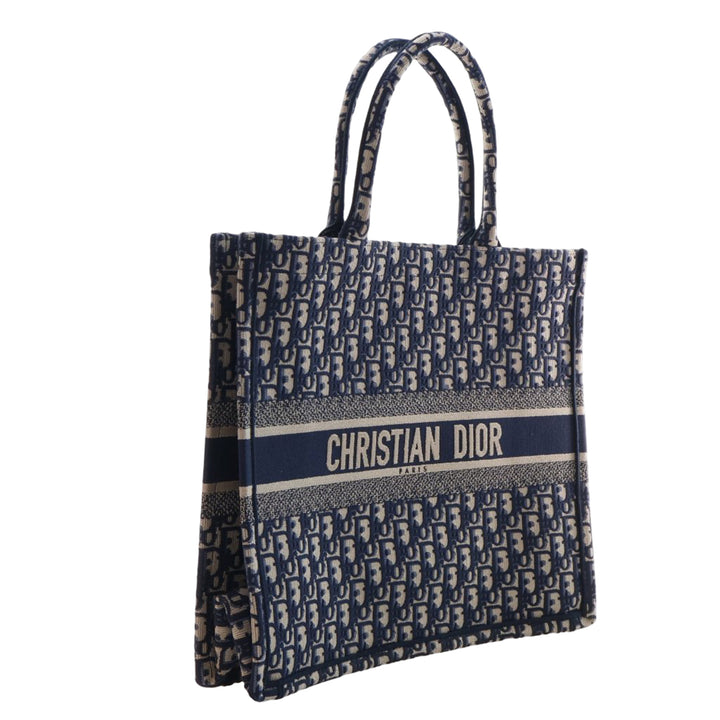 Dior Large Oblique brodé Toile Book Cabas
