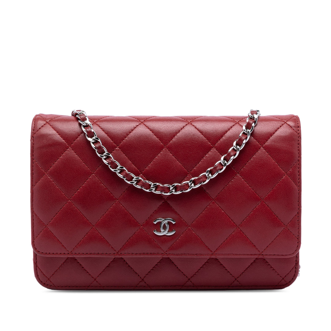 Chanel CC Matelassé Cuir d’agneau Wallet on Chain