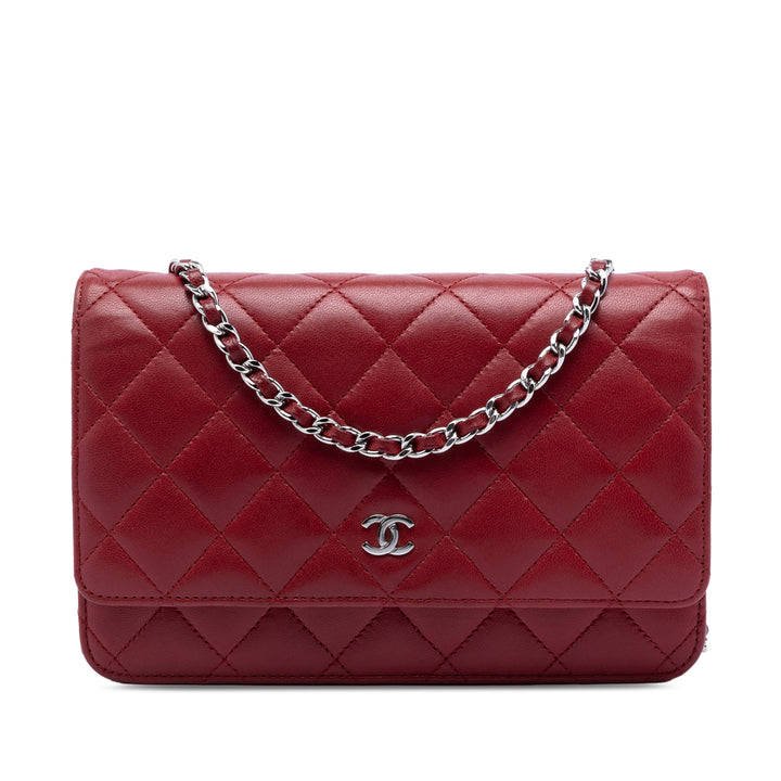 Chanel CC Matelassé Cuir d’agneau Wallet on Chain