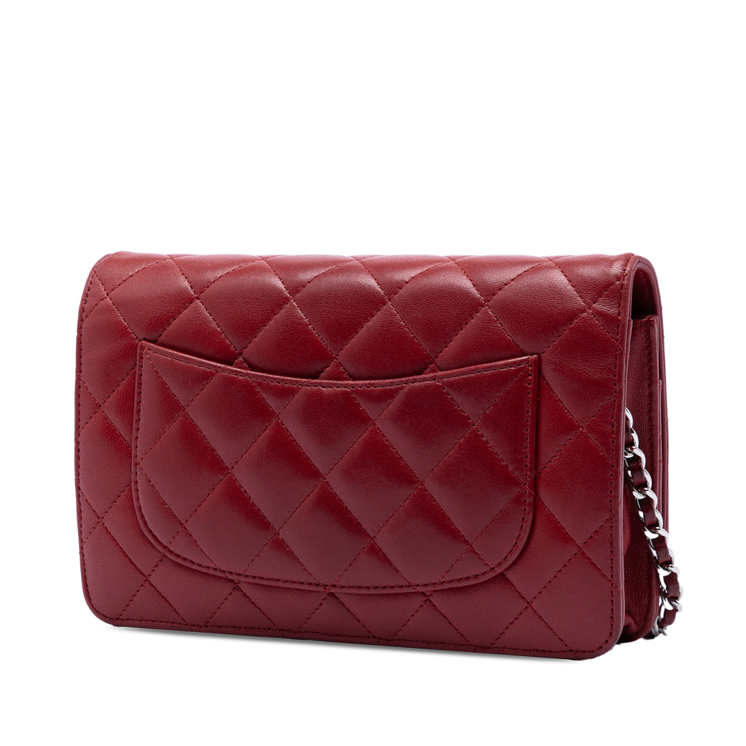 Chanel CC Matelassé Cuir d’agneau Wallet on Chain
