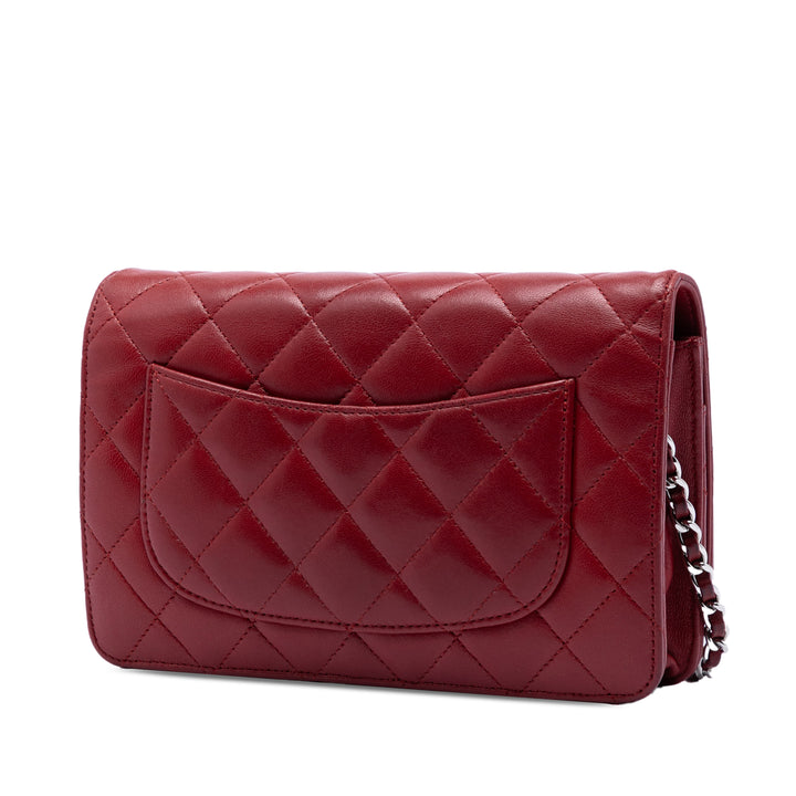 Chanel CC Matelassé Cuir d’agneau Wallet on Chain