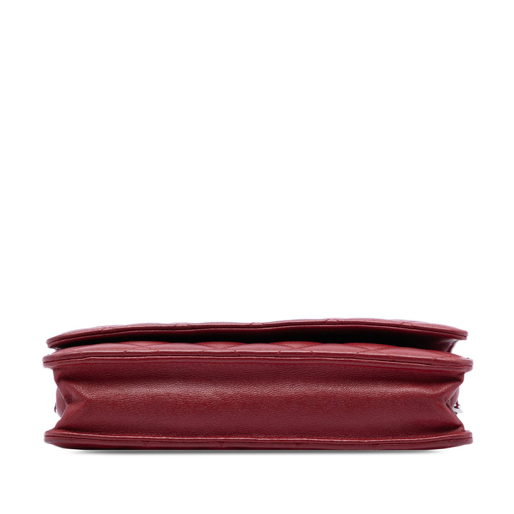 Chanel CC Matelassé Cuir d’agneau Wallet on Chain
