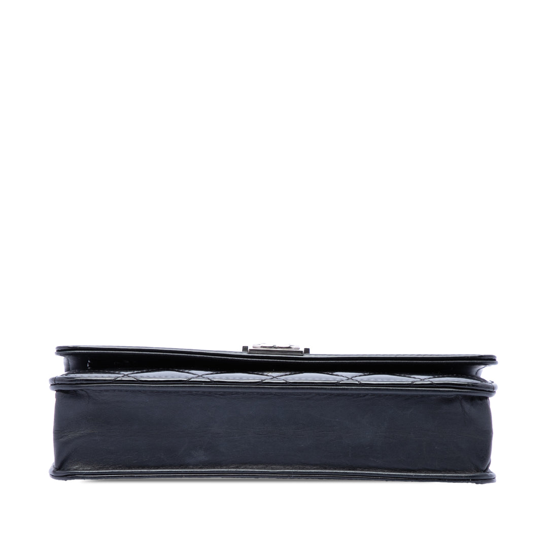 Chanel Matelassé Cuir verni Boy Wallet on Chain