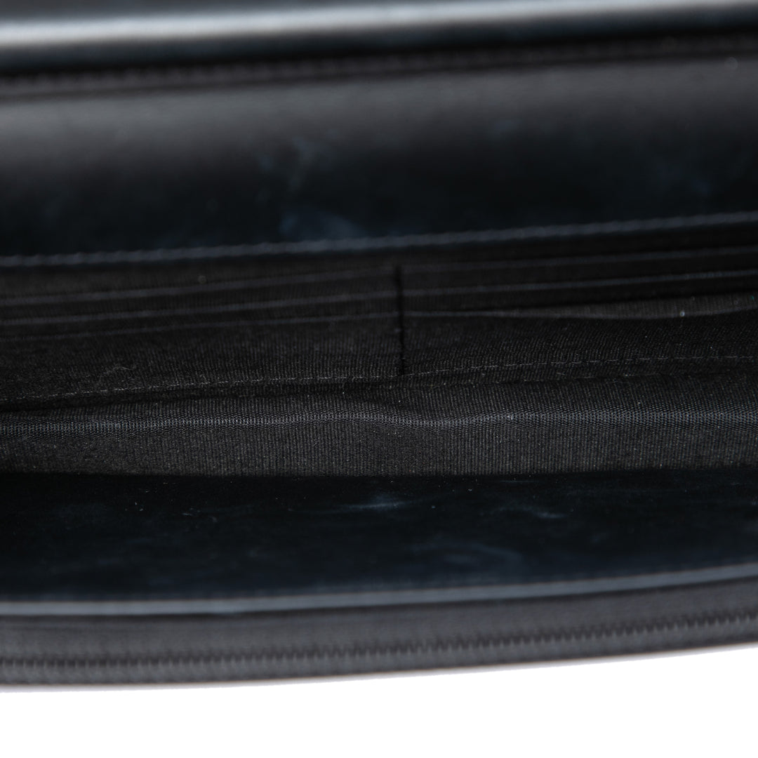 Chanel Matelassé Cuir verni Boy Wallet on Chain