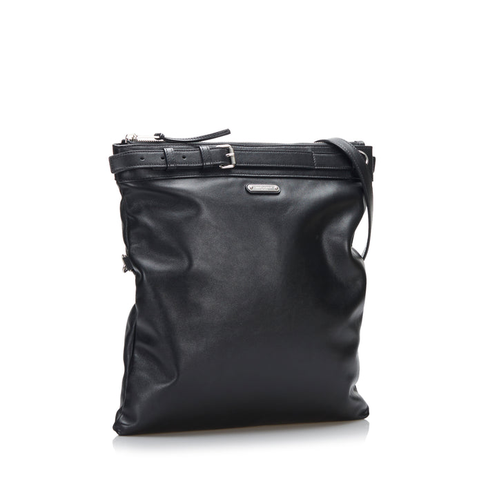 ID Flat Messenger Bag Black - Gaby Paris