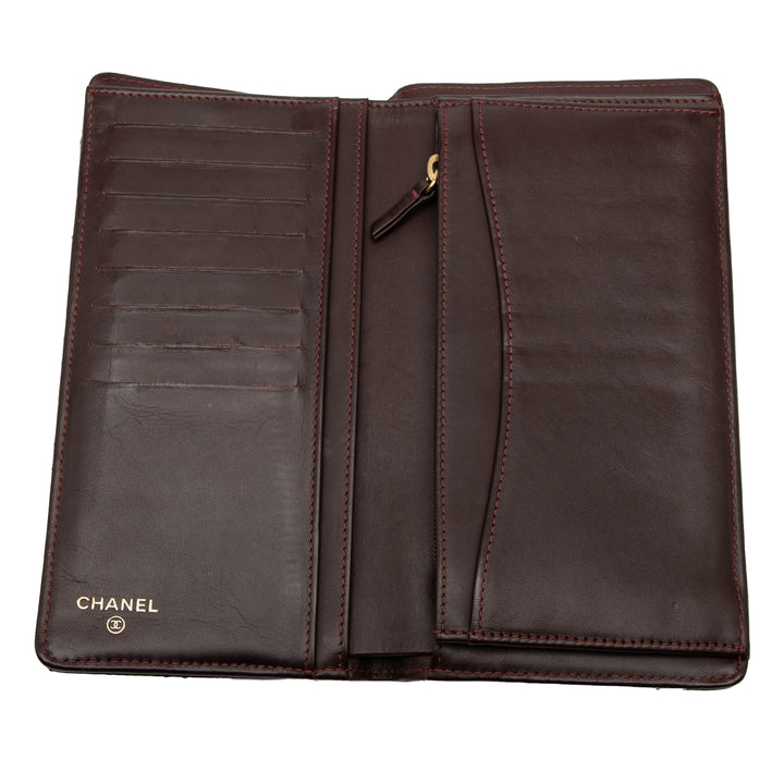 Chanel CC Matelassé Caviar Yen Portefeuille