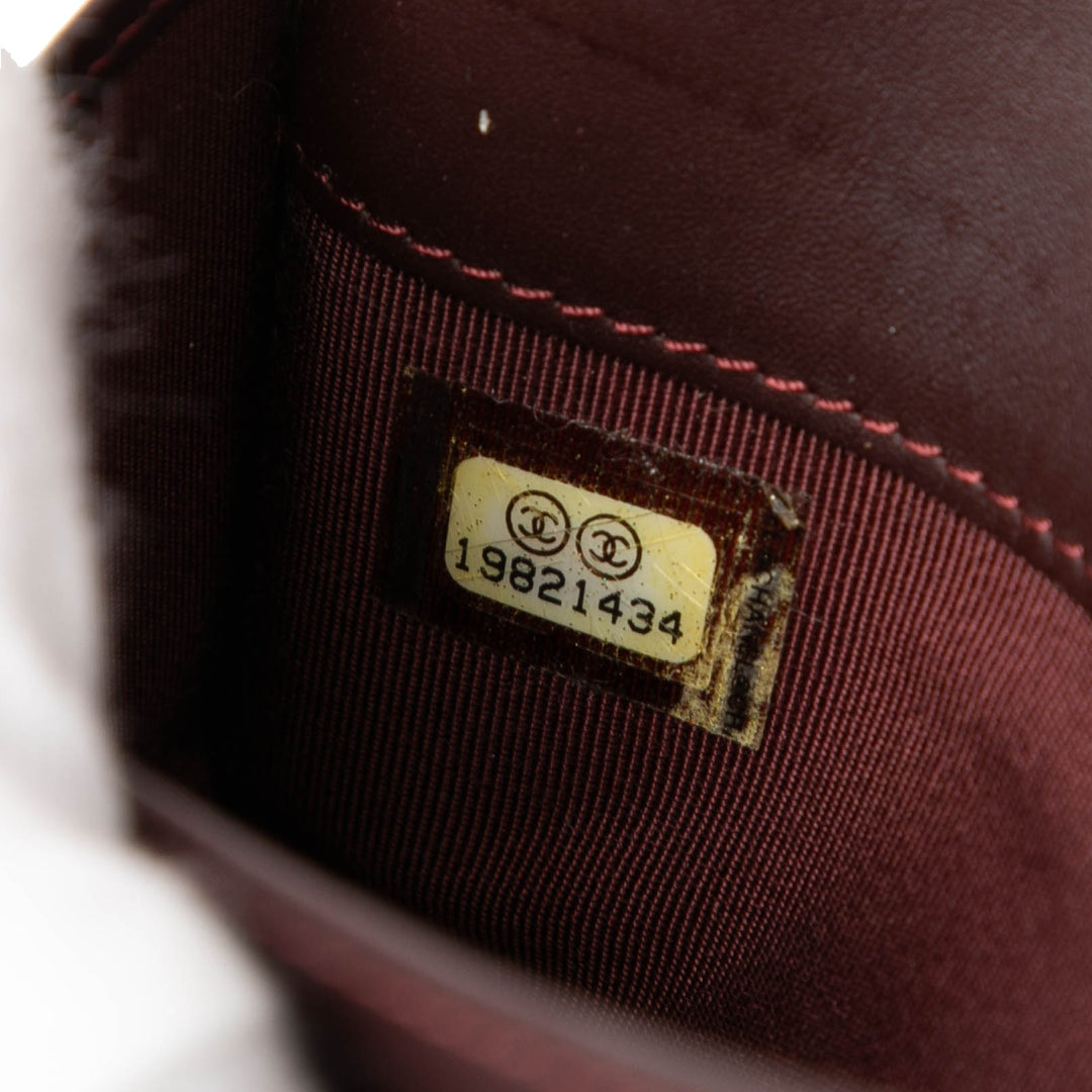 Chanel CC Matelassé Caviar Yen Portefeuille