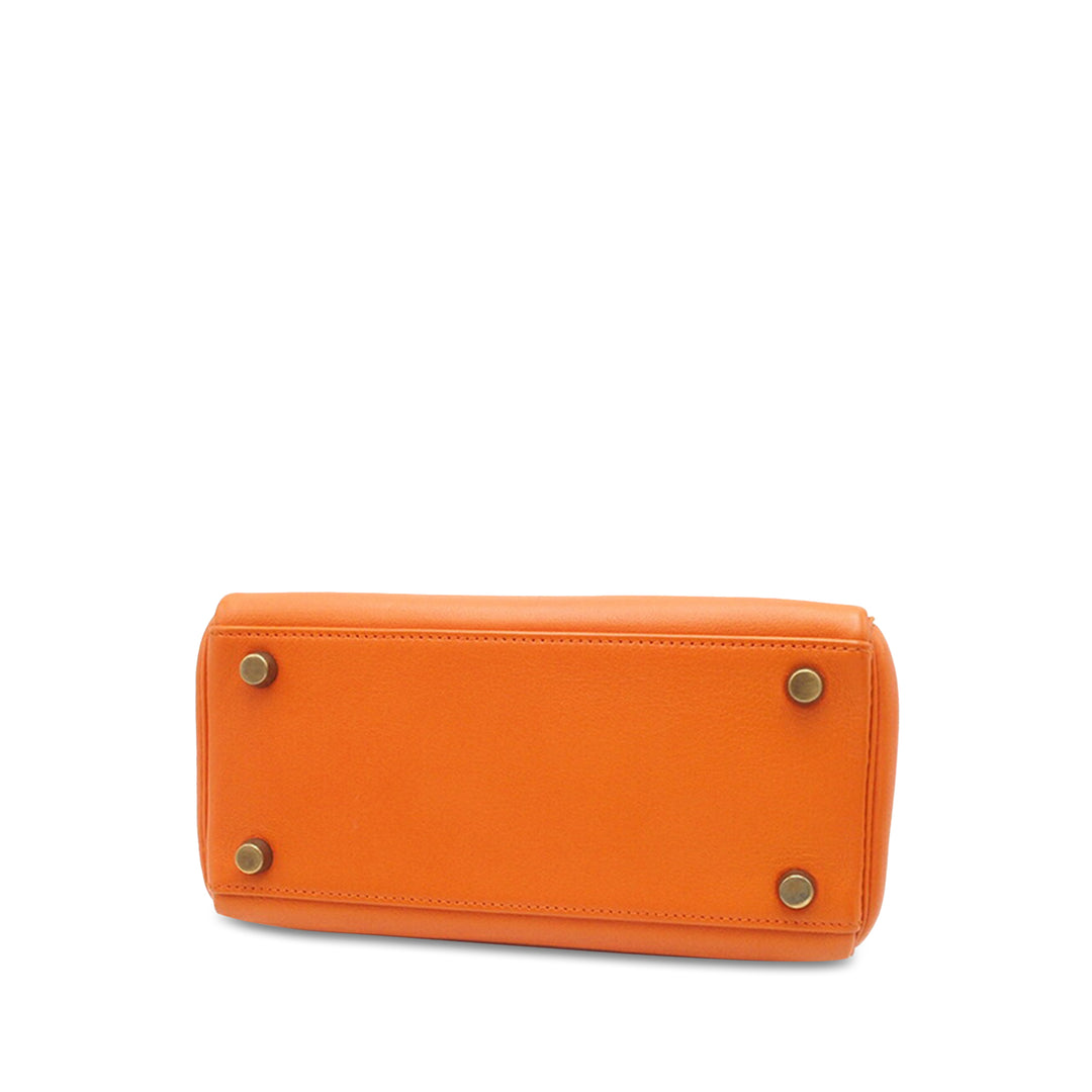 Hermès Mini Gulliver Kelly Retourne 20 Orange - GABY PARIS