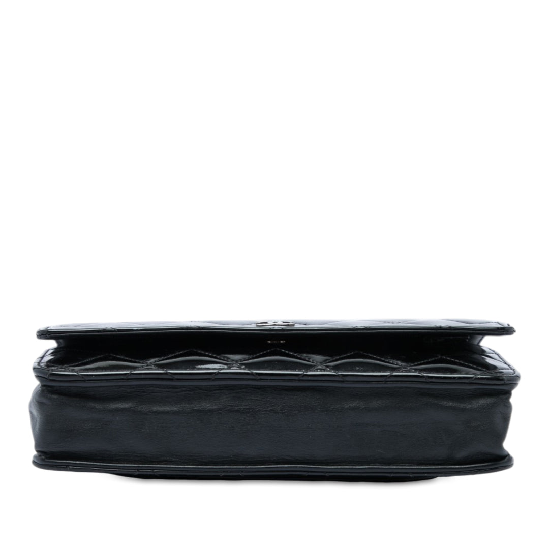 CC Matelassé Wallet on Chain Noir