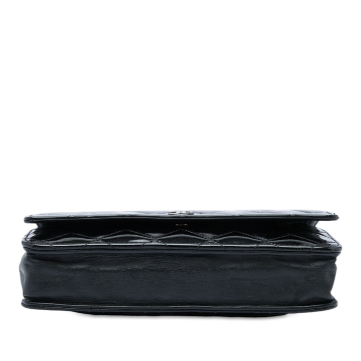 CC Matelassé Wallet on Chain Noir