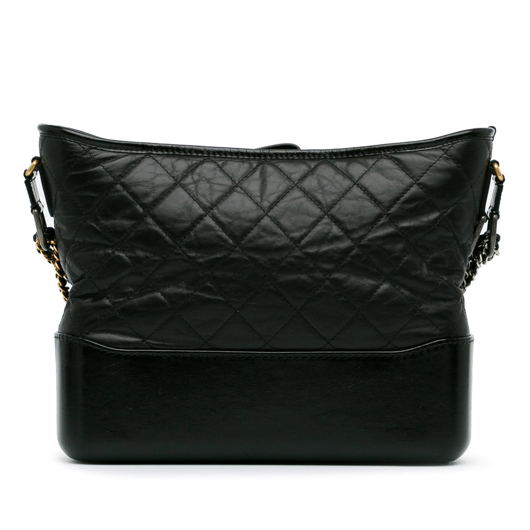 Medium Lambskin Gabrielle Crossbody Black - Gaby Paris