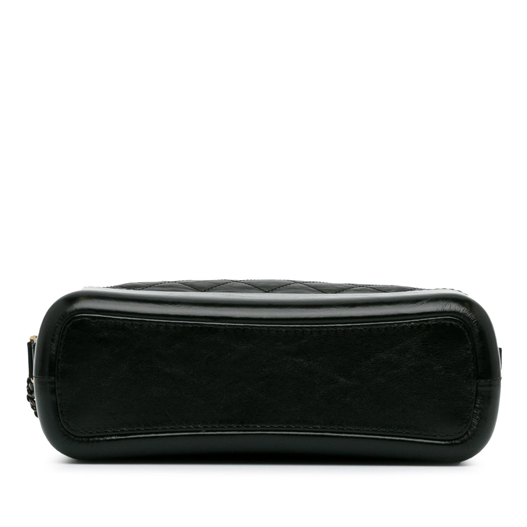 Medium Lambskin Gabrielle Crossbody Black - Gaby Paris