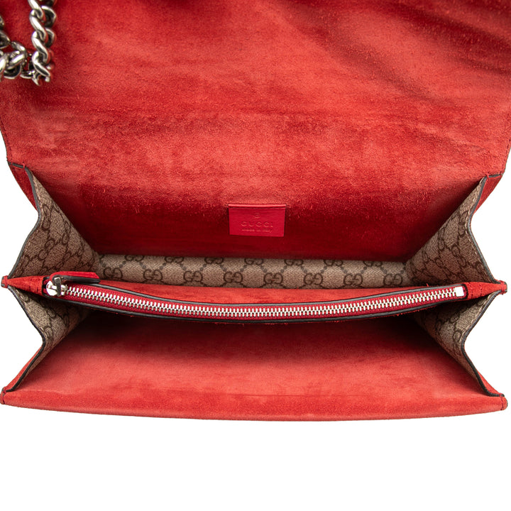 Gucci Sac porté épaule Dionysus GG Supreme Moyen Beige – vue 4 – GABY PARIS
