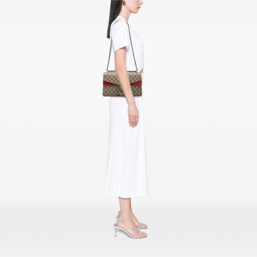Gucci Sac porté épaule Dionysus GG Supreme Moyen Beige – vue 6 – GABY PARIS