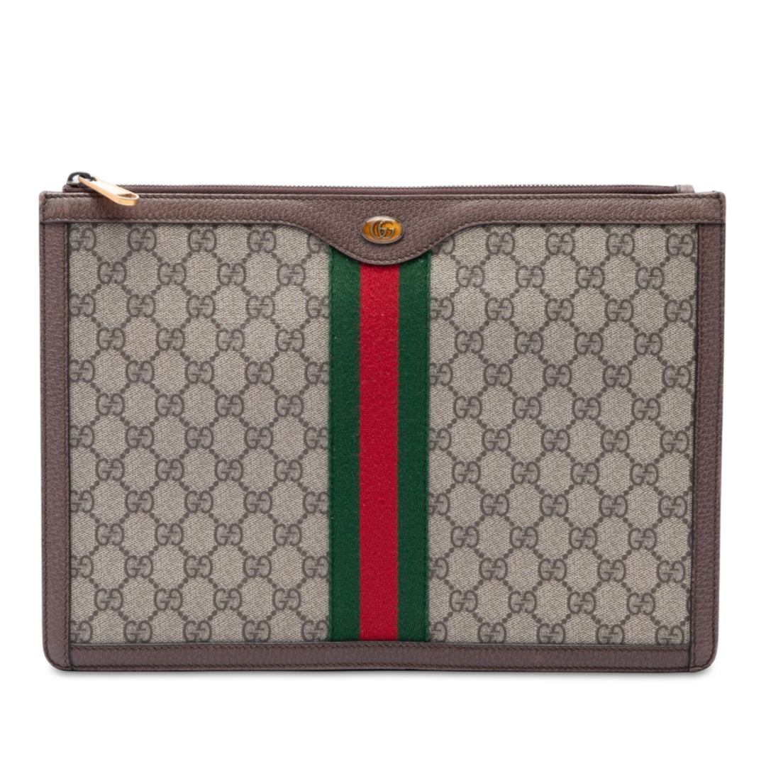 Web Ophidia Pochette GG Supreme Beige