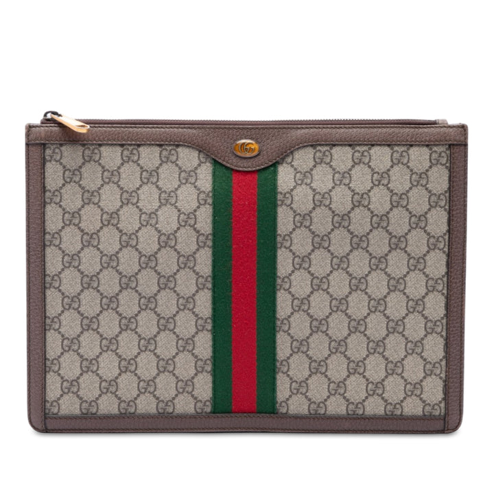 Web Ophidia Pochette GG Supreme Beige