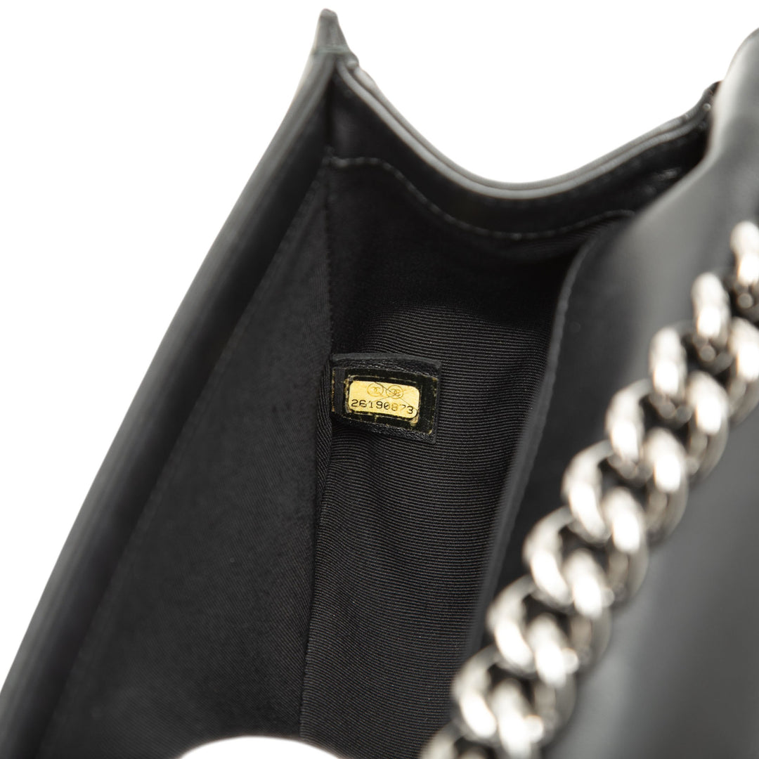 Chanel Old Medium Chevron Cuir d’agneau Boy à rabat