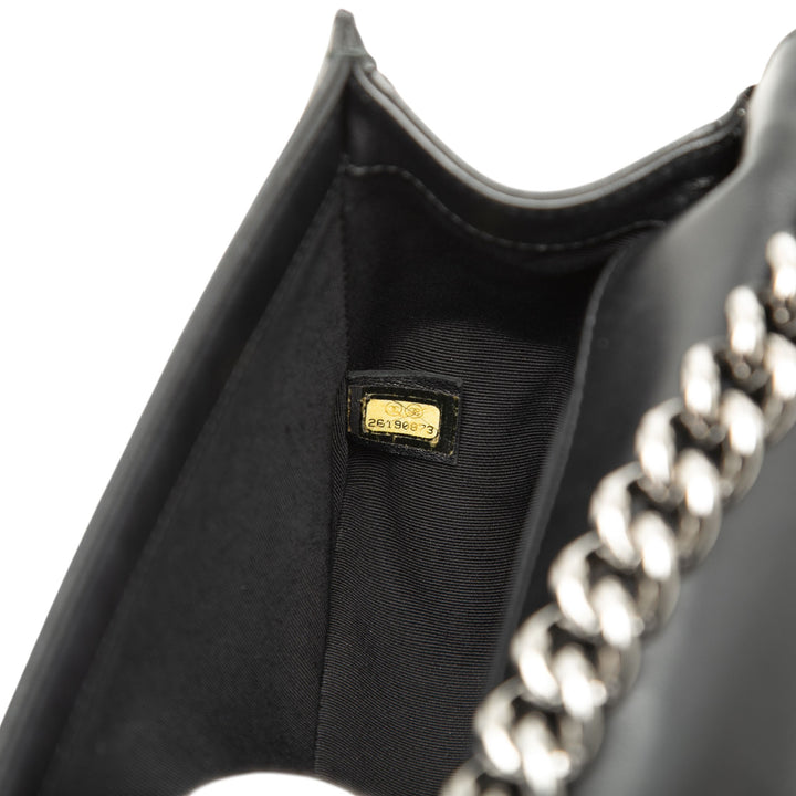 Chanel Old Medium Chevron Cuir d’agneau Boy à rabat