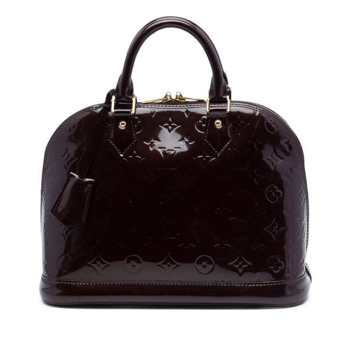 Alma PM Cuir verni Monogram Violet