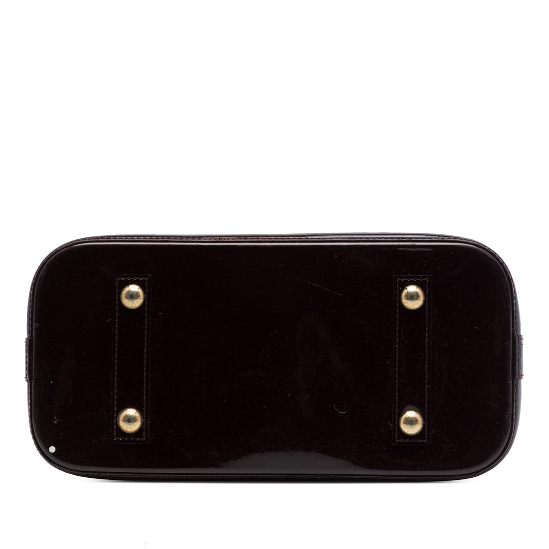 Alma PM Cuir verni Monogram Violet