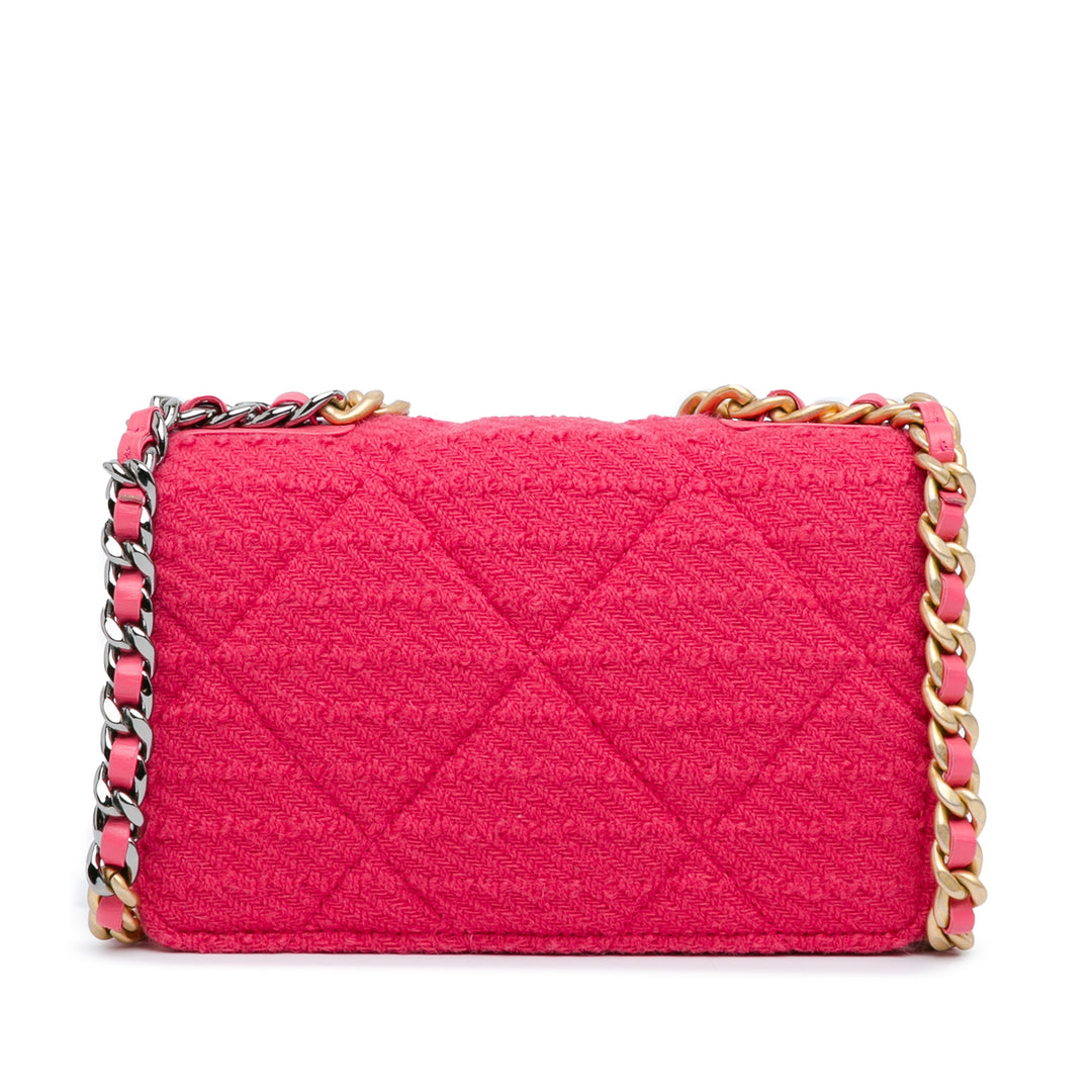 Tweed 19 Wallet On Chain Pink - Gaby Paris