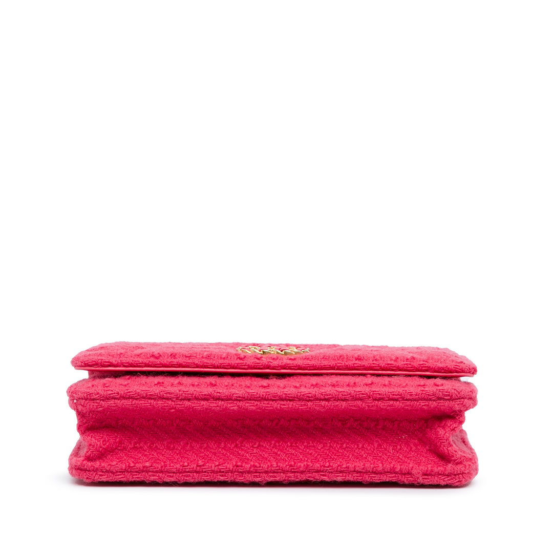 Tweed 19 Wallet On Chain Pink - Gaby Paris