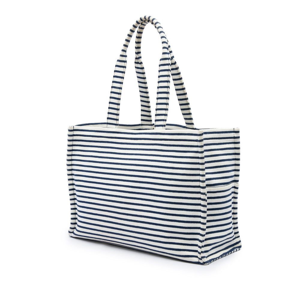 Celine Triomphe Rayé Cabas Thais Cabas Grand Blanc – vue 2 – GABY PARIS