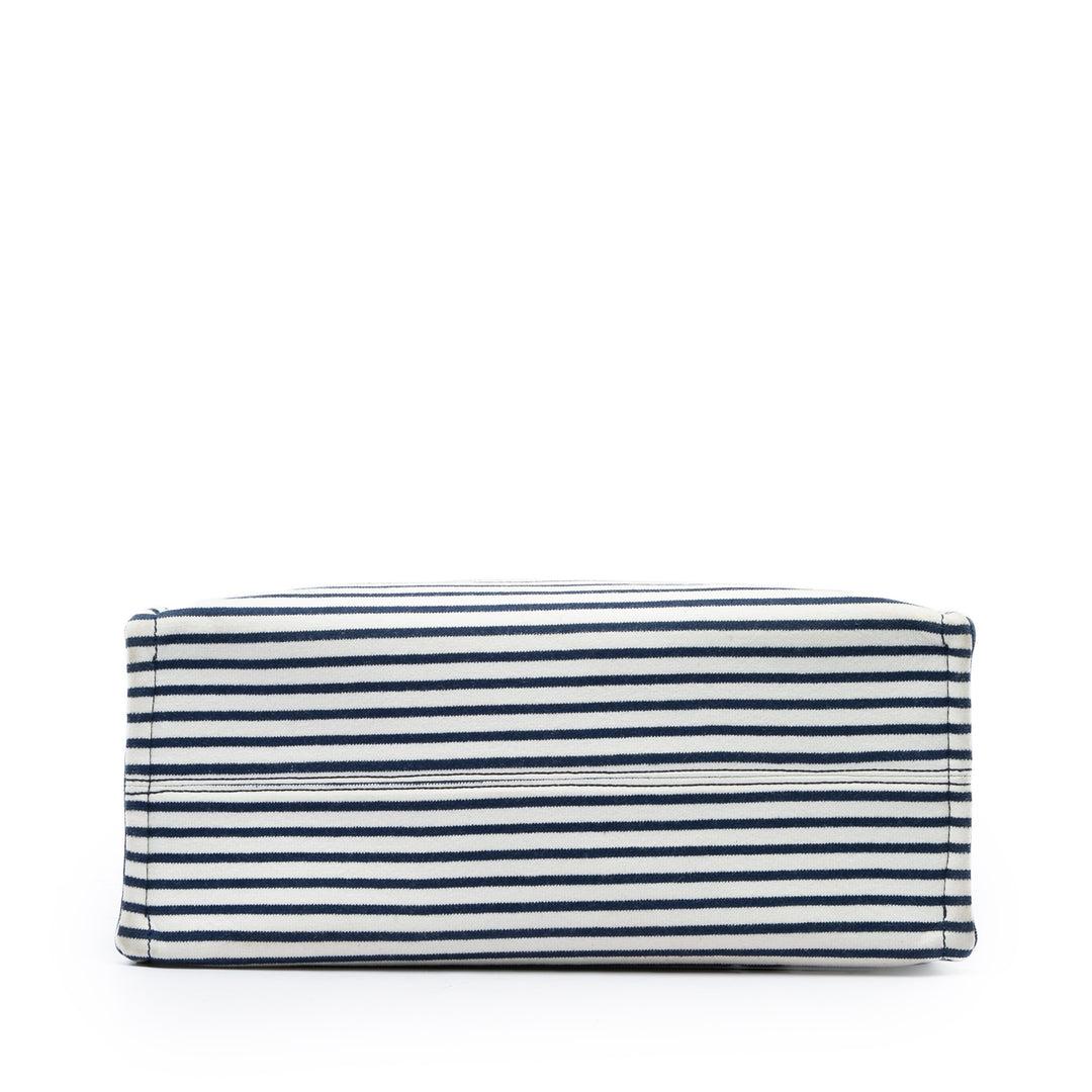 Celine Triomphe Rayé Cabas Thais Cabas Grand Blanc – vue 3 – GABY PARIS