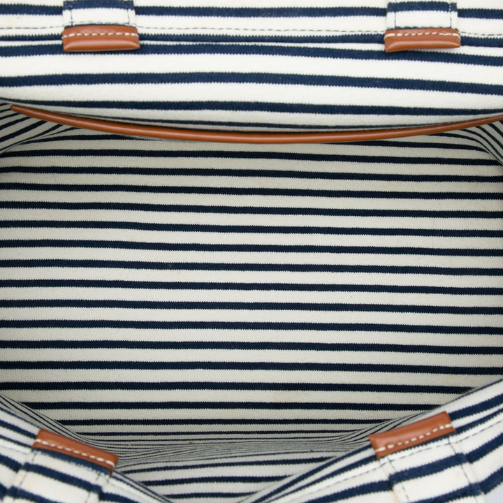 Celine Triomphe Rayé Cabas Thais Cabas Grand Blanc – vue 4 – GABY PARIS