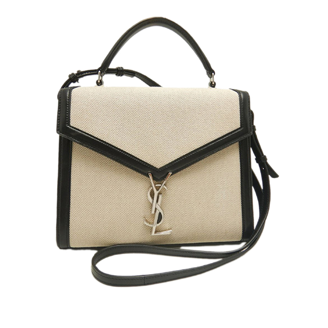 Saint Laurent Medium Toile Cassandra sac à anse supérieure
