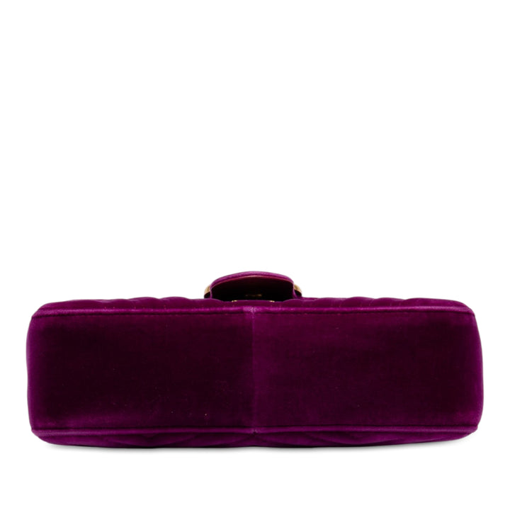 GG Marmont Matelasse Sac Moyen Violet
