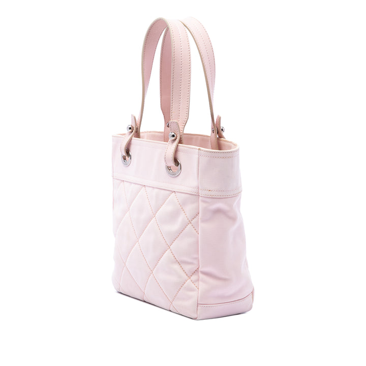 Chanel Small Matelassé Toile Paris Biarritz Cabas