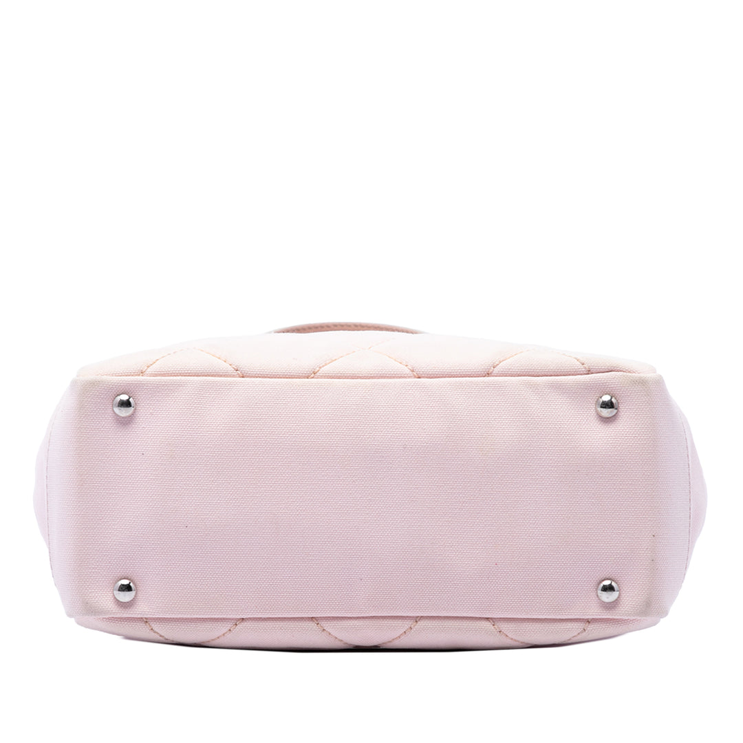 Chanel Small Matelassé Toile Paris Biarritz Cabas