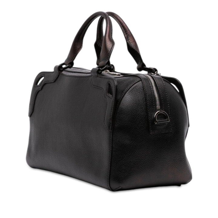 grainé Marcello de Cartier Sac bowling Cuir de veau grainé Noir
