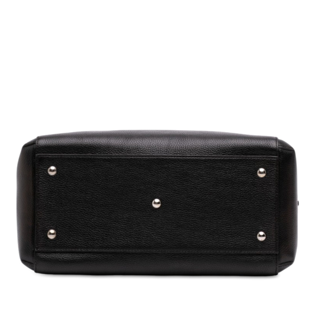 grainé Marcello de Cartier Sac bowling Cuir de veau grainé Noir