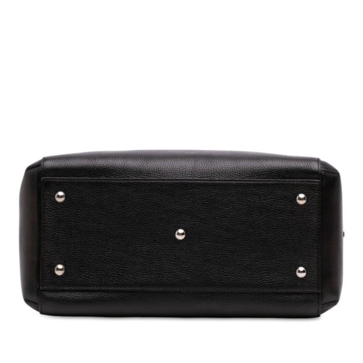 grainé Marcello de Cartier Sac bowling Cuir de veau grainé Noir