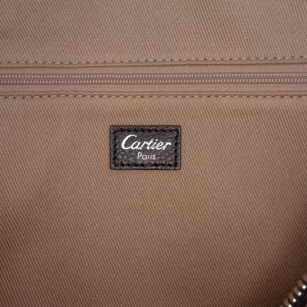 grainé Marcello de Cartier Sac bowling Cuir de veau grainé Noir