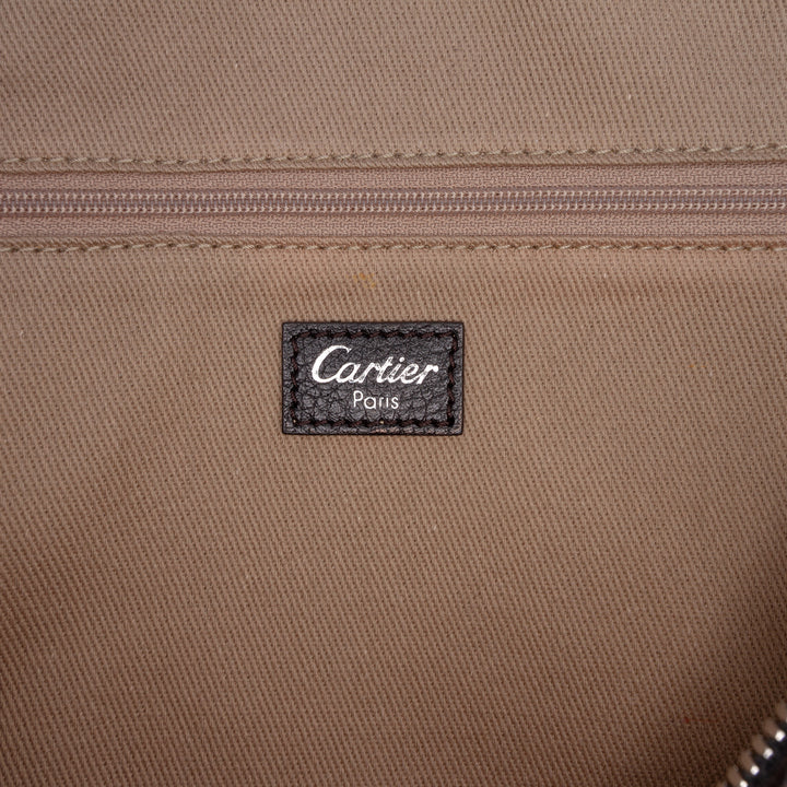 grainé Marcello de Cartier Sac bowling Cuir de veau grainé Noir