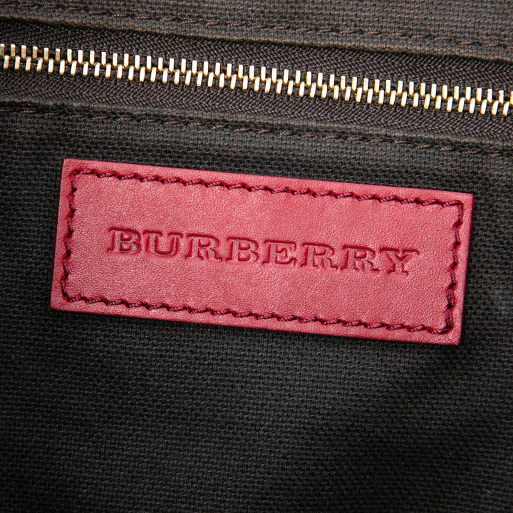 Burberry Cabas Haymarket Check Salisbury Petit Toile enduite Beige – vue 5 – GABY PARIS