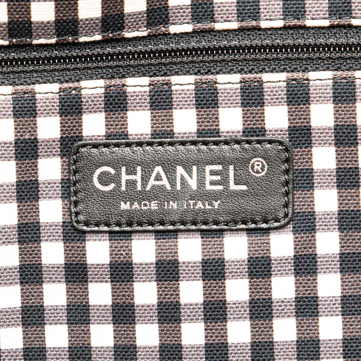 Chanel Imprimé Gingham Weekender Cabas Toile