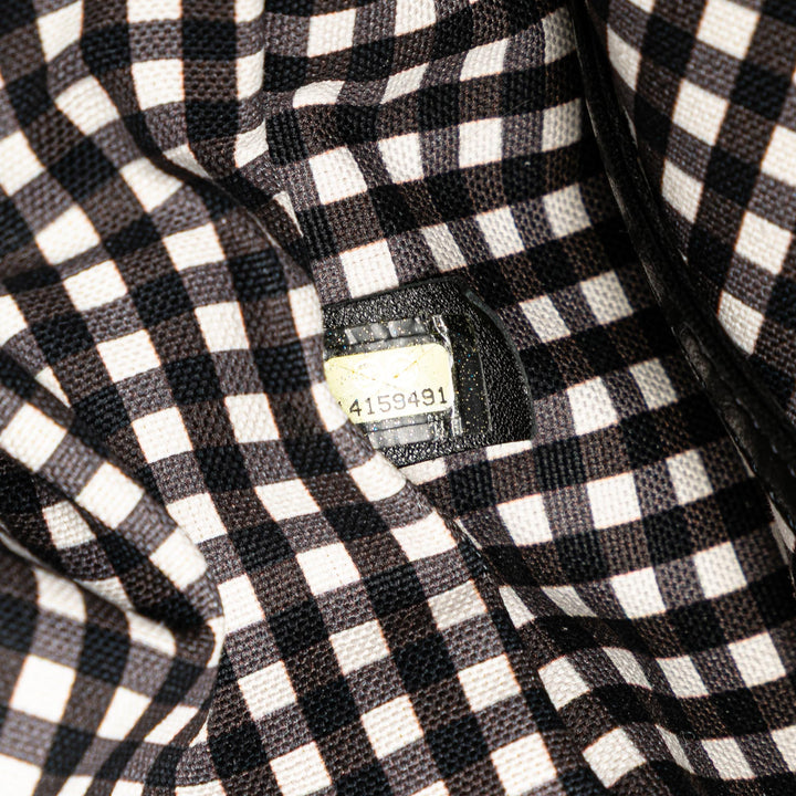 Chanel Imprimé Gingham Weekender Cabas Toile