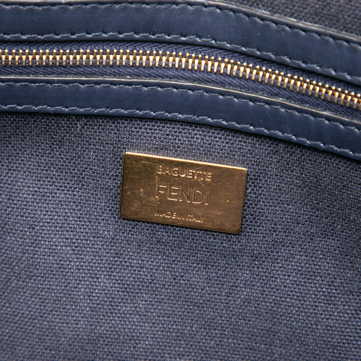 Fendi Zucca brodé Toile Baguette Sac