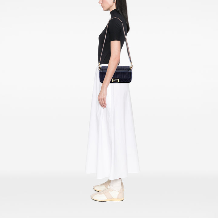 Fendi Zucca brodé Toile Baguette Sac