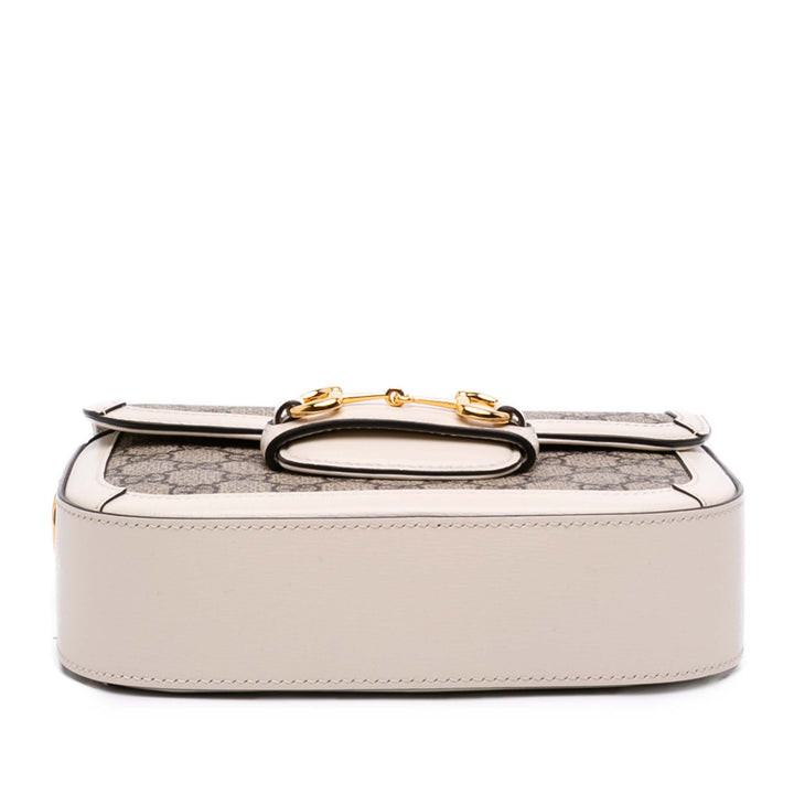 Gucci Small GG Supreme Web Horsebit 1955 Sac porté croisé