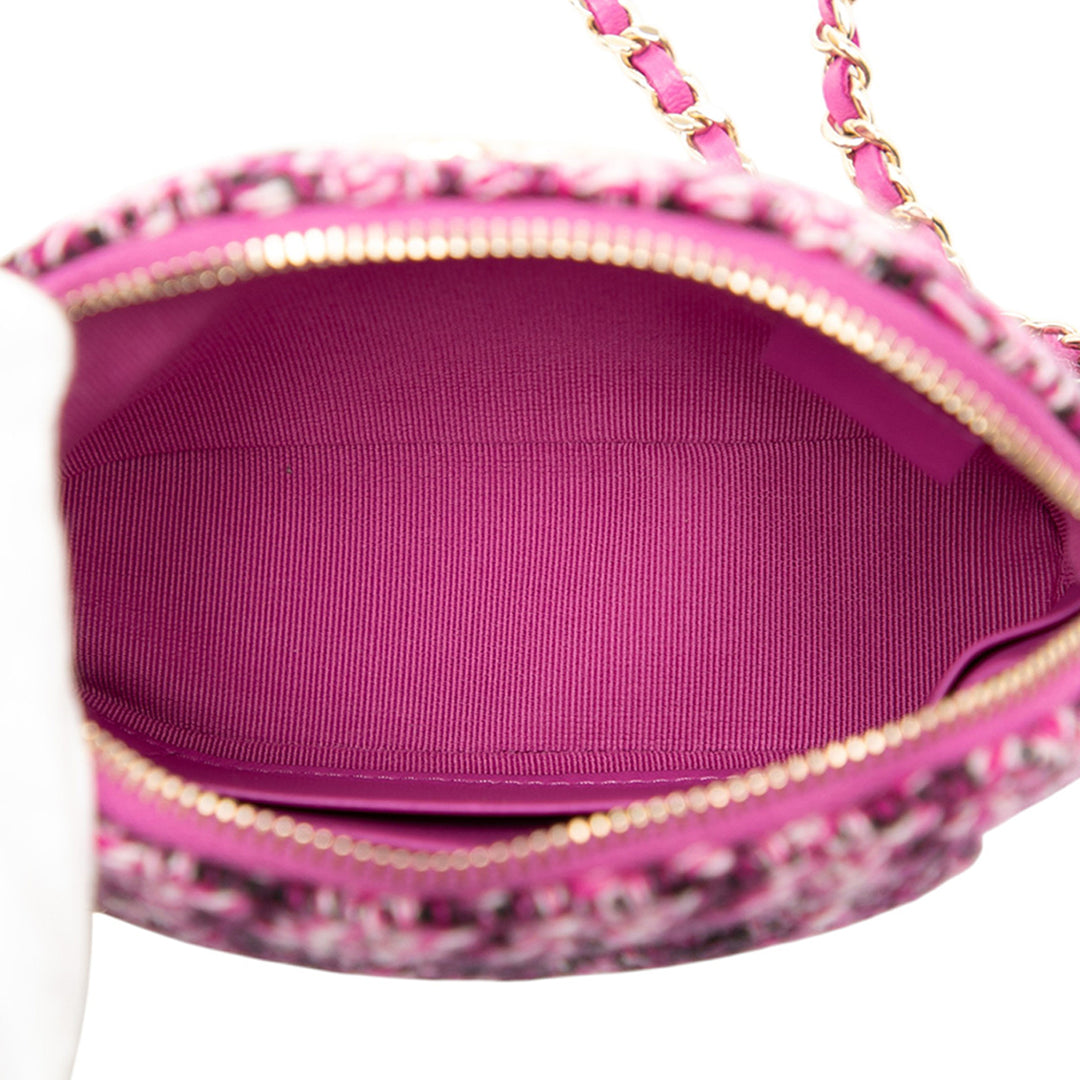 Chanel CC Tweed Houndstooth Pochette On Chain Violet – GABY PARIS Authentique