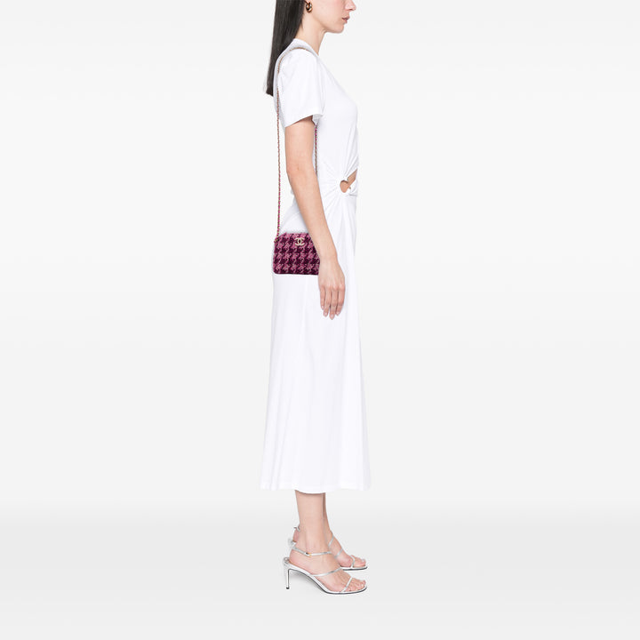 Chanel CC Tweed Houndstooth Pochette On Chain Violet – GABY PARIS Authentique