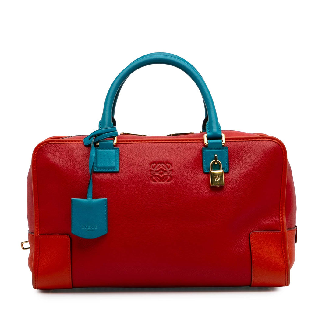 Limited Edition Tricolor Leather Amazona 36 Red - Gaby Paris