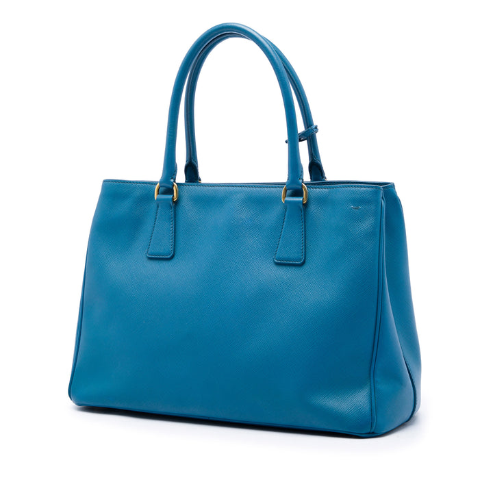 Prada Cabas Lux Gardeners Saffiano Petit Bleu – vue 2 – GABY PARIS