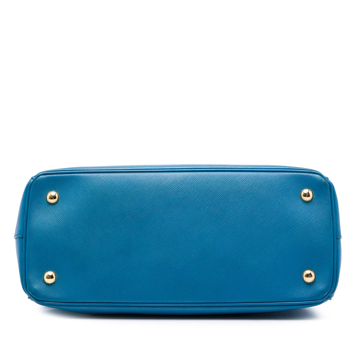Prada Cabas Lux Gardeners Saffiano Petit Bleu – vue 3 – GABY PARIS