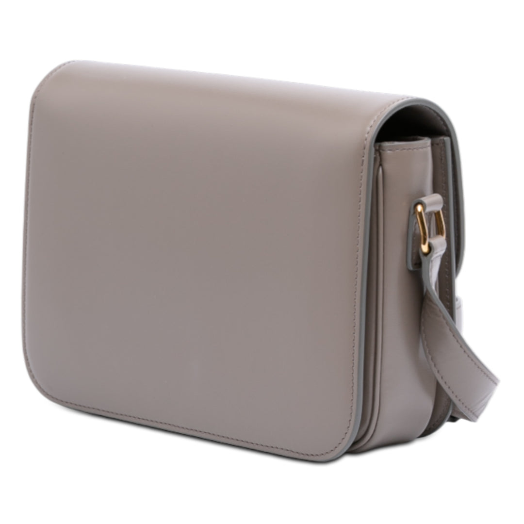 Celine Classique brillant Cuir de veau Triomphe Sac porté croisé